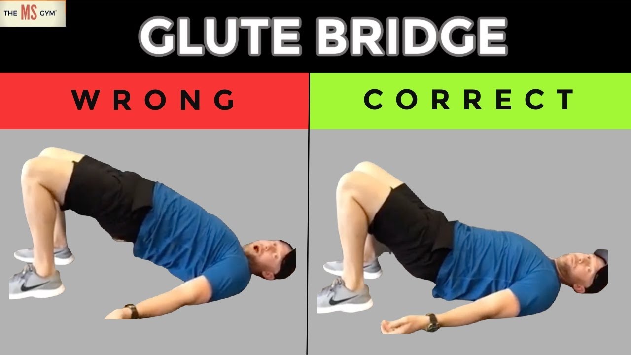 HOW TO DO A HIP BRIDGE CORRECTLY USING YOUR GLUTES 