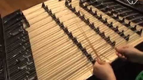 中国 揚琴 奏法 「輪音」