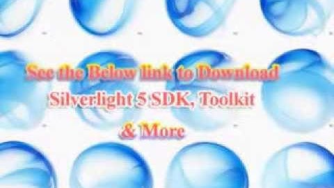 Silverlight 5 Downloads