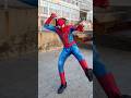 Spiderman got scared in a funny way😂 #spiderman