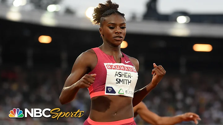 Dina Asher-Smith survives Mujinga Kambundji's push...