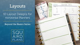 10 Layout Designs for Horizontal Planners :: Beyond the Basics :: Happy Planner Horizontal