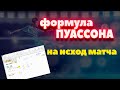 Таблица "Распределение Пуассона"- сколько голов будет забито в матче.Ставки на исход матча в футболе