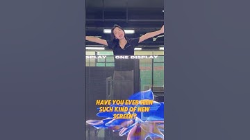 Have you ever seen such kind of new led screen poster?  #ledscreen #holographicdisplay #ledposter