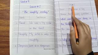 I English Lit Unit # 9 The naughty monkey WS and Q # 1,2 23rd Dec, 2020