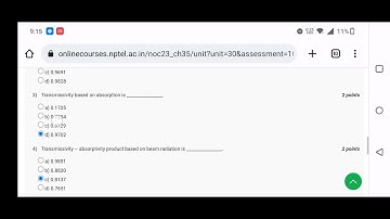 Renewable Energy Engineering: Solar Wind and Biomass Energy Systems Assignment -3 | Week -3 | NPTEL