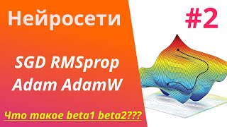 Нейросети | Урок #2 | Оптимизаторы. Что такое beta1 beta2? SGD RMSprop Adam AdamW