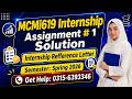 MCMi619 Assignment 1 Solution 2026 mcmi 619 internship