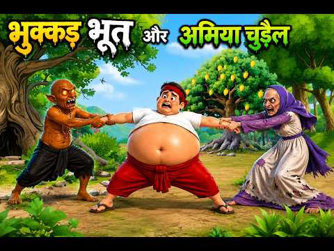 भुक्कड भूत और चुडेल|कहानी Hindi Kahani | Moral Story | Bedtime Story | Stories | Kahaniyan | Cartoon
