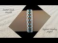 DIY beaded beads bracelet with seed beads and rondelle beads-elegant design. Beaded jewelry