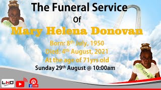 The Funeral Service of Mary Helena Donovan