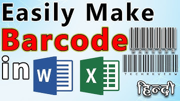 How To Make or Generate Barcode in Word and Excel | Easily Make Barcodes | In Hindi/Urdu |