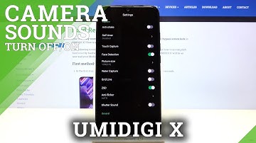 How to Manage Camera Sound Settings in Umidigi X – Enable / Disable Camera Shutter Sound