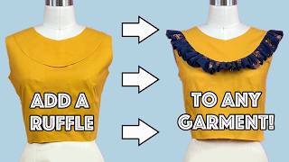 How To Add Ruffles To Any Sewing Project By Sewing Them Into A Seam!