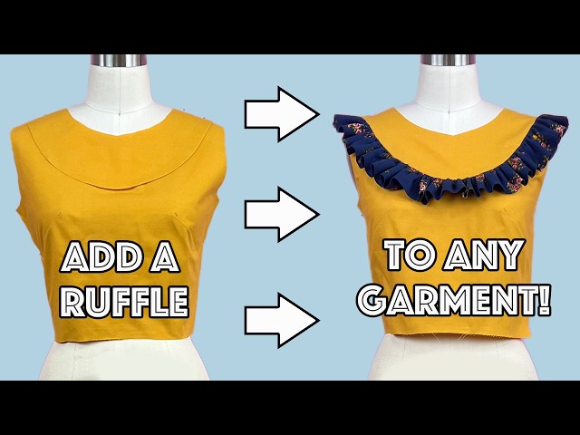 How To Add Ruffles To Any Sewing Project By Sewing Them Into A
