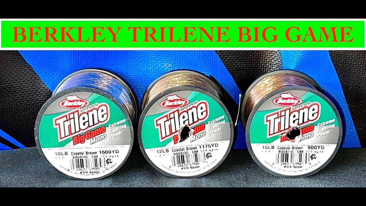 berkley big cat fishing line Trilene Game stretch design that acts like a shock absorber against hard Berkley Trilene Big Game Monofilament