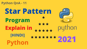 Half Diamond Pattern Print in Python | Pattern Print in Python in Hindi | QnA - 11 | CwP