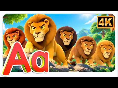 Roar Roar! | Five Big Lions Song for Kids | Counting Song for Toddlers And Preschoolers