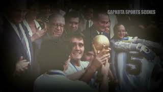 Maradona celebrating 1986 world cup victory