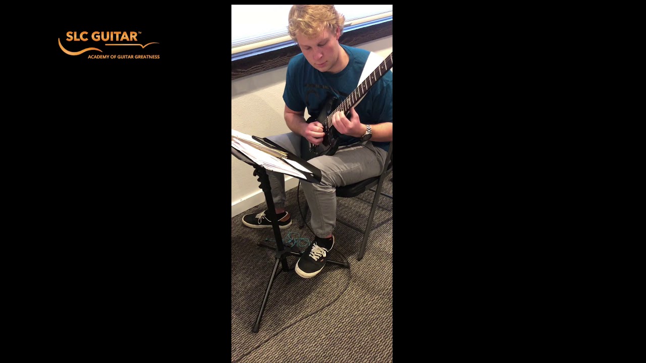Electric Guitar Lessons Salt Lake City Utah Student Shreds It! SLC