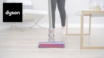How to set up and use your Dyson V8™ cordless vacuum with the soft roller head and hair screw tool