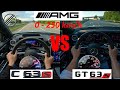 Mercedes-AMG C 63 S E PERFORMANCE 680 PS vs Mercedes-AMG GT 63 S E PERFORMANCE 843 PS 0-250 kmh