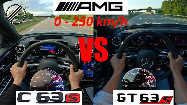 Mercedes-AMG C 63 S E PERFORMANCE 680 PS vs Mercedes-AMG GT 63 S E PERFORMANCE 843 PS 0-250 kmh