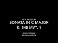 Mozart Sonata in C Major, K545 - 1st Movement (Arr. Daniel Lesieur)