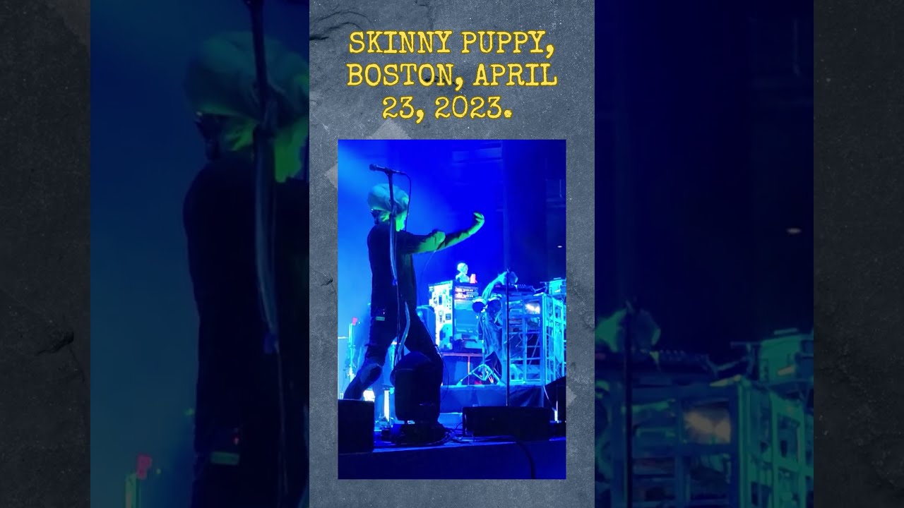 Skinny Puppy Boston April 23 2023 Cevinkey Dreadfalls Ebm Industrialmusic Goth Ohgr