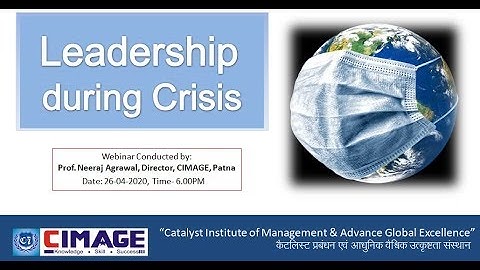 Live Interaction: Leadership & personal efficiency improvement lessons in times of Crisis.