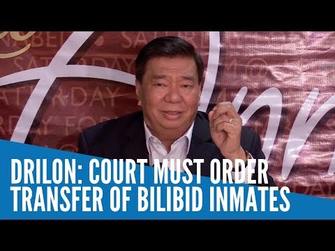 Drilon: Court must order transfer of Bilibid inmates