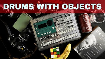 MAKING A MINIMAL TECHNO DRUM KIT BY SAMPLING RANDOM OBJECTS ~ Korg ES-1 Electribe Sampler