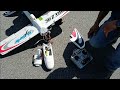 rc skysurfer plane crash