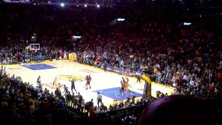 Kobe Bryant ties game with 3 pointer to send it to OT vs raptors 3-8-2013