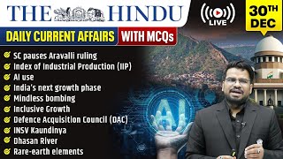 The Hindu Analysis | 30th December 2025 | The Hindu NewsPaper  - Practice Questions | Prashant Sir