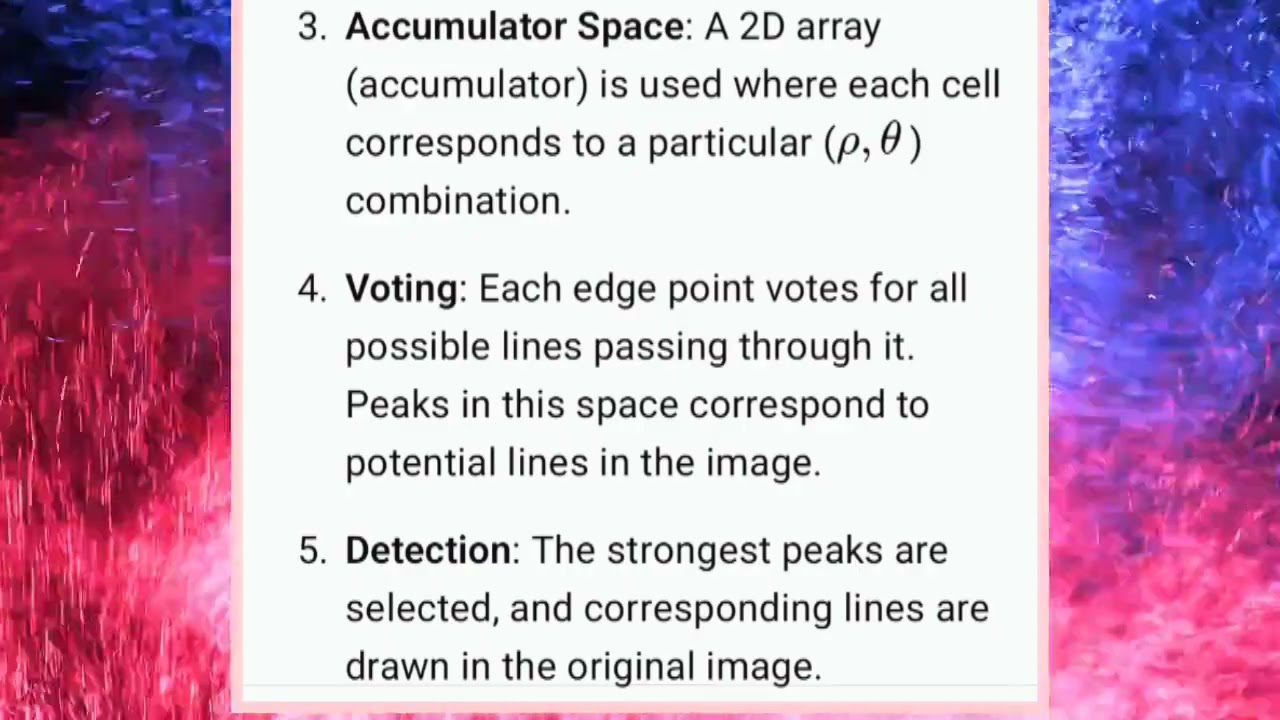 AL3502 UNIT  1 Hough transform  