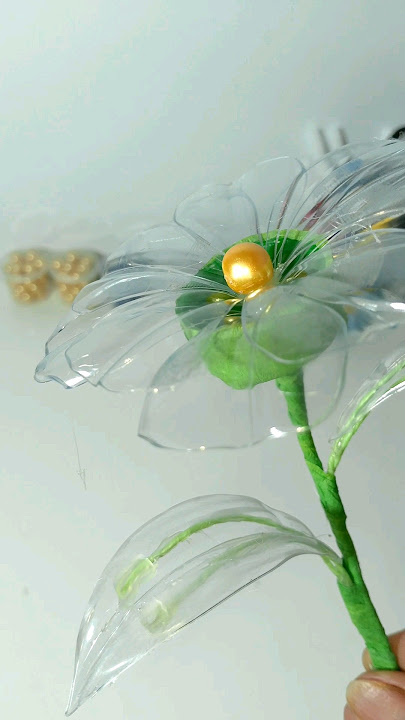 DIY Bunga kristal bening #kerajinandaribotolplastikbunga kristal dari botol bekas,  #bunga #diy
