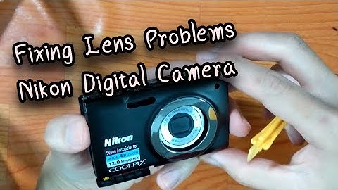 Fixing Lens Problems on a Nikon Digital Camera. ( lens error , lens stuck , Lens jammed, dropped)