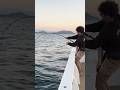 ヒラマサ水中バイトのヒットシーン