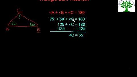 Triangle Sum Theorem