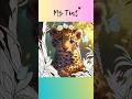 Coloring-Animation of Cute Leopard Cub with Chamomiles #coloringfun