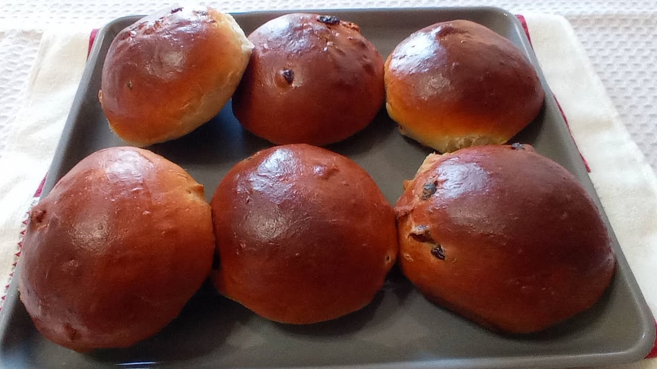PANINI DOLCI UVETTA E NOCI - SOFFICI, RICCHI E GOLOSI - FACILI, SENZA IMPASTO - RAISINS BUNS