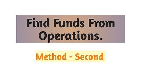 Calculation of Funds From Operations || Fund Flow Statement #ffs #ffo #commerce #education #bcom.