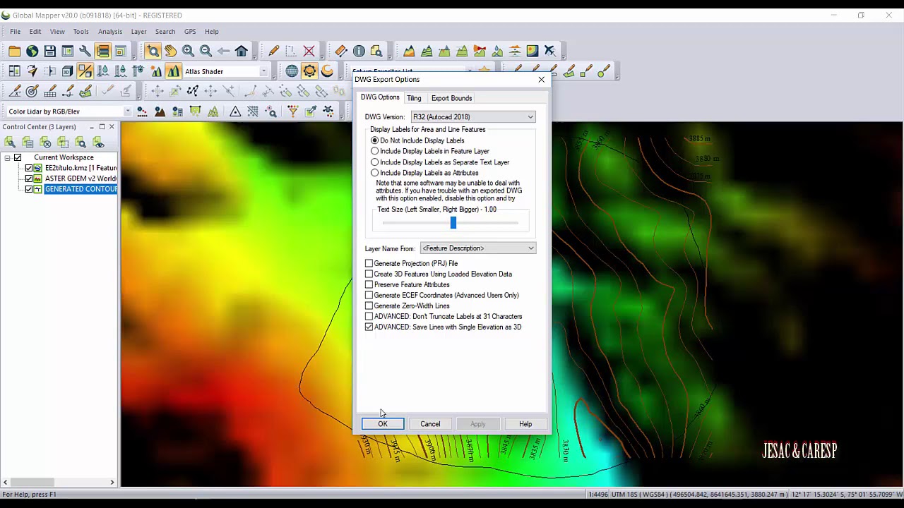 Create Contours from Google Earth to Civil 3D with Global Mapper Quick ...