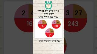 아래 물음표에 들어갈 숫자를1분내로 맞추면당신은 아이큐 150 이상   #퀴즈 #치매예방퀴즈