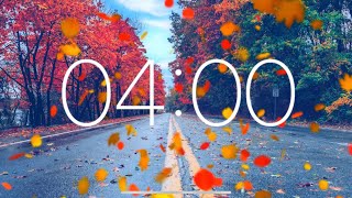 4 Minute Timer - Autumn Leaves Falling (Forest Ambience)