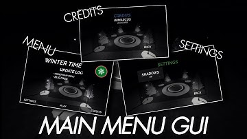 Main Menu GUI [ROBLOX STUDIO SHOWCASE]