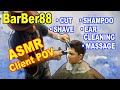 First ASMR Experience - Lucas Visits BarBer88 - 3D Audio Client POV