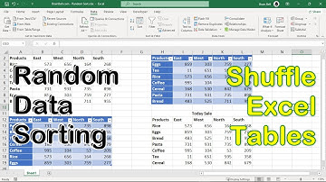Shuffle an Excel Table with Random Sort Order