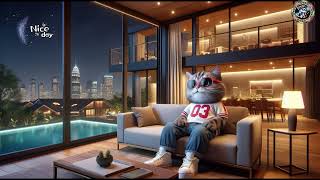 โJazz Paws: Cat Jazz at Night | Urban Healing Melody ๐ท๐พโ